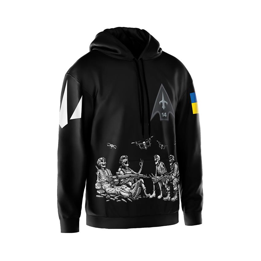 Худі чоловіче 14-й окремий полк безпілотних авіаційних комплексів Безсмертні дрони Immortal Drones