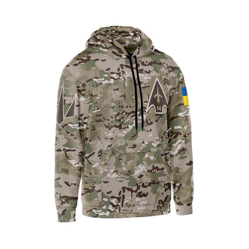 Худі чоловіче 14-й окремий полк безпілотних авіаційних комплексів Незламний знак Unbreakable Symbol