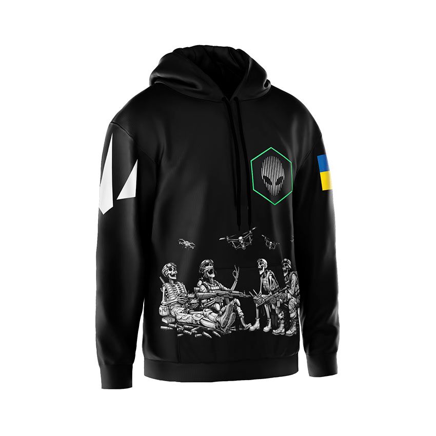 Худі чоловіче 412-й окремий полк безпілотних систем «NEMESIS» Безсмертні дрони Immortal Drones