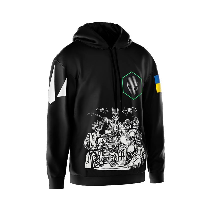 Худі чоловіче 412-й окремий полк безпілотних систем «NEMESIS» Команда безсмертних Undead Squad