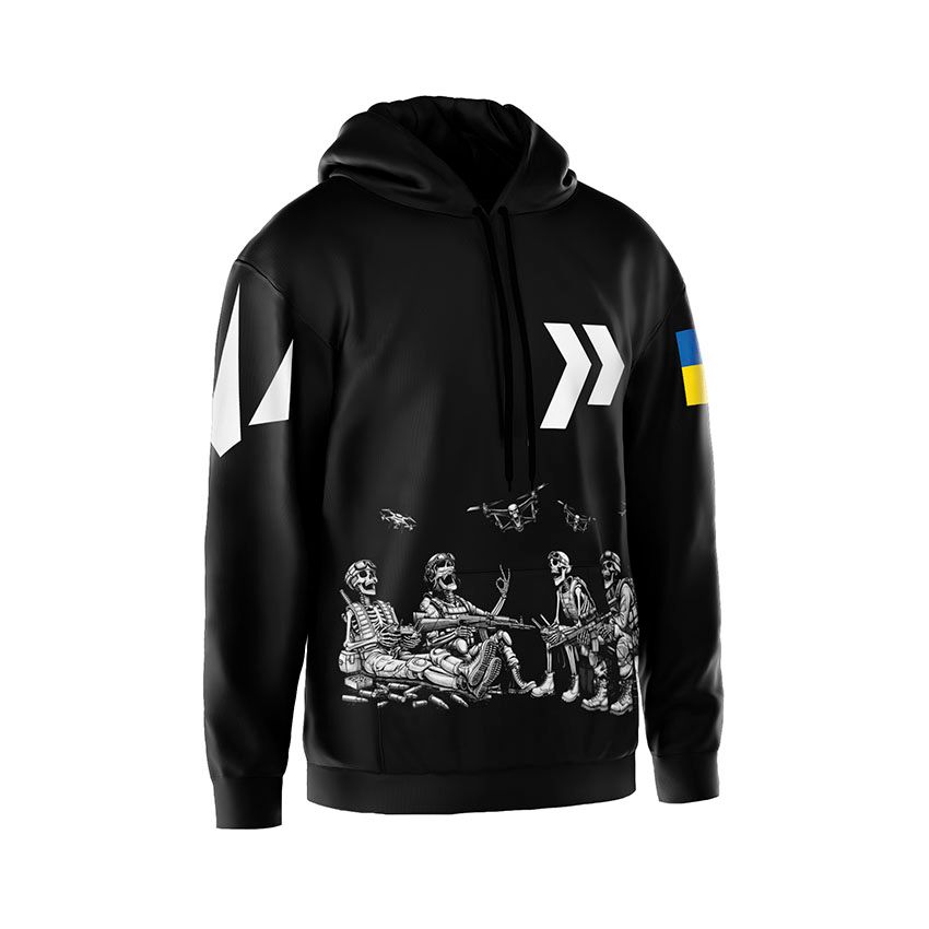 Худі чоловіче 413-й окремий батальйон безпілотних систем «Рейд» Безсмертні дрони Immortal Drones