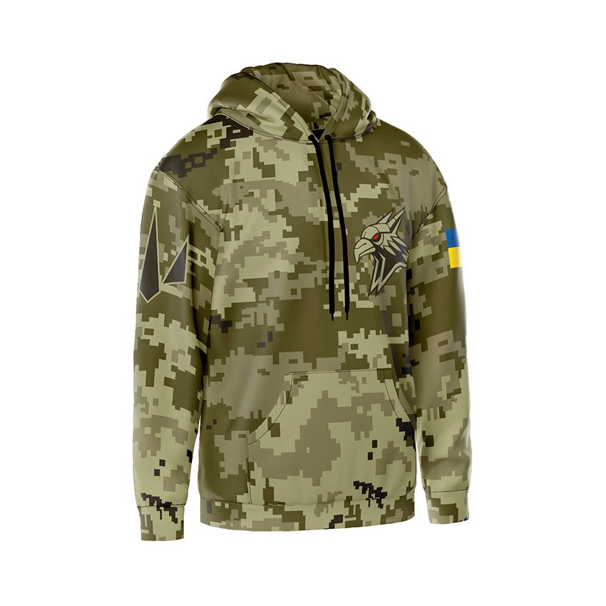 Худі чоловіче 424-й окремий батальйон безпілотних систем «SVAROG» Камуфляж Camouflage