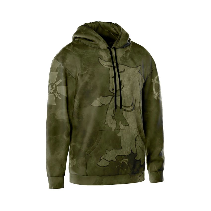 Худі чоловіче 43-тя окрема механізована бригада Тактичний стиль Tactical style хакі