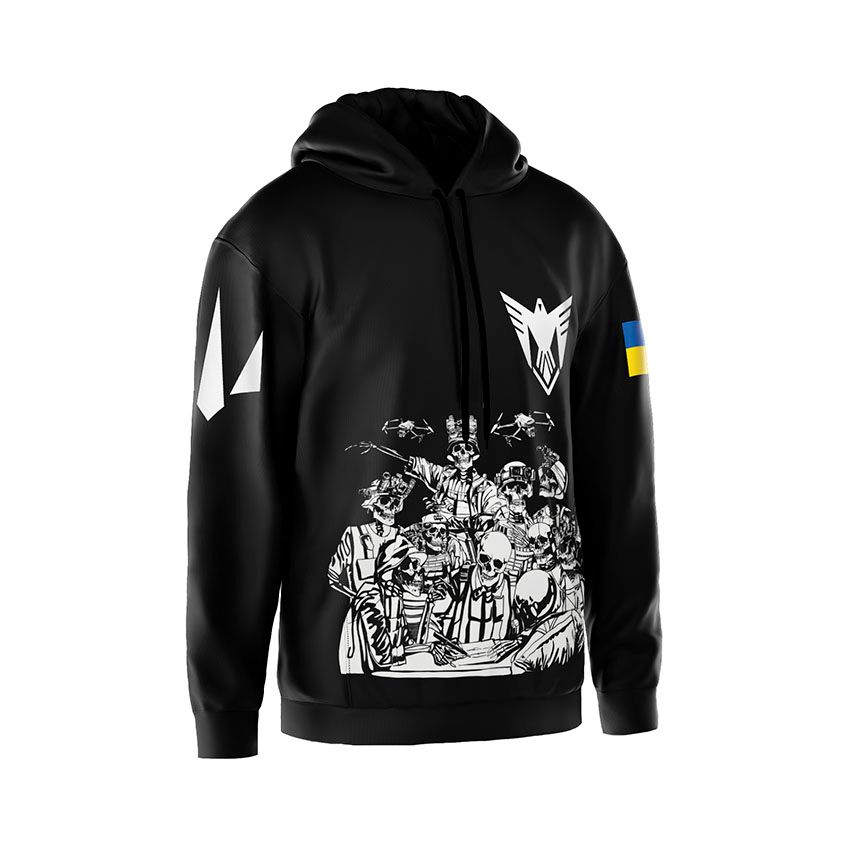 Худі чоловіче 9-та окрема бригада безпілотних систем Команда безсмертних Undead Squad