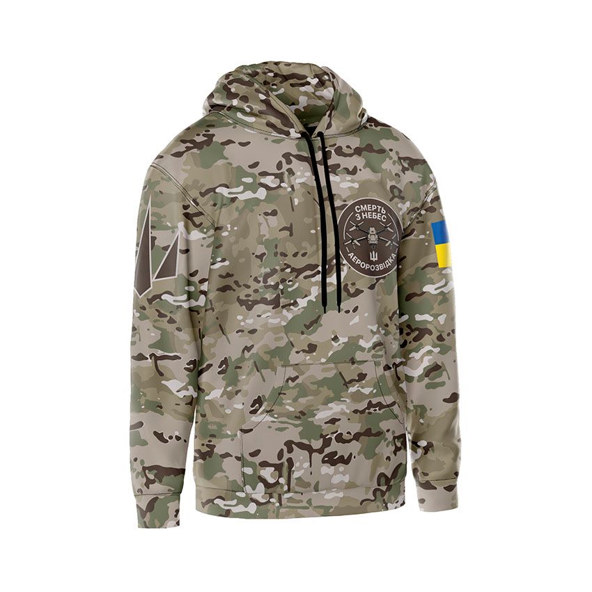 Худі чоловіче Аеророзвідка Смерть з небес Незламний знак Unbreakable Symbol