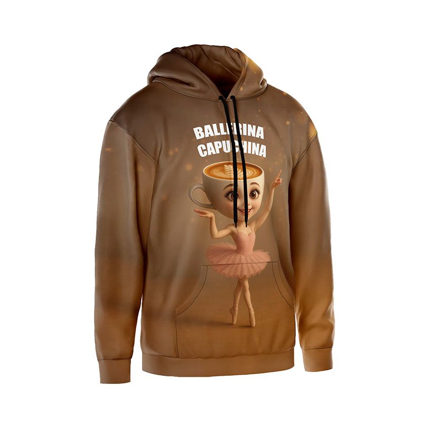 Худі чоловіче Балерина Капучина Мем Ballerina Capuchina Meme