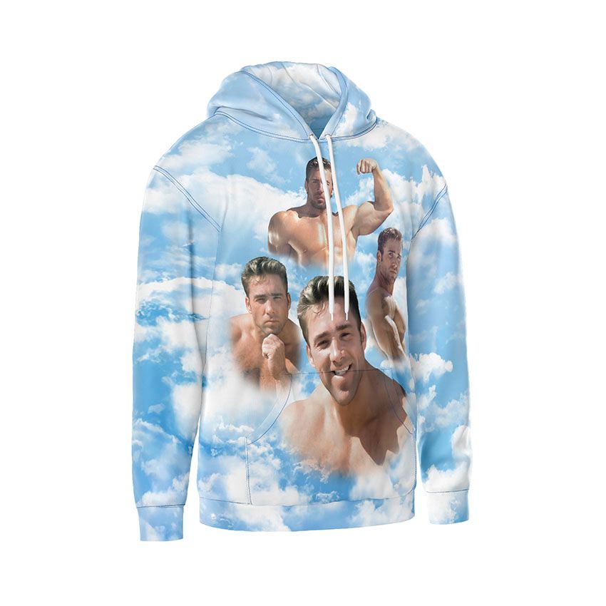 Худі чоловіче Біллі Геррінґтон Хмари сили Billy Herrington Clouds of Strength