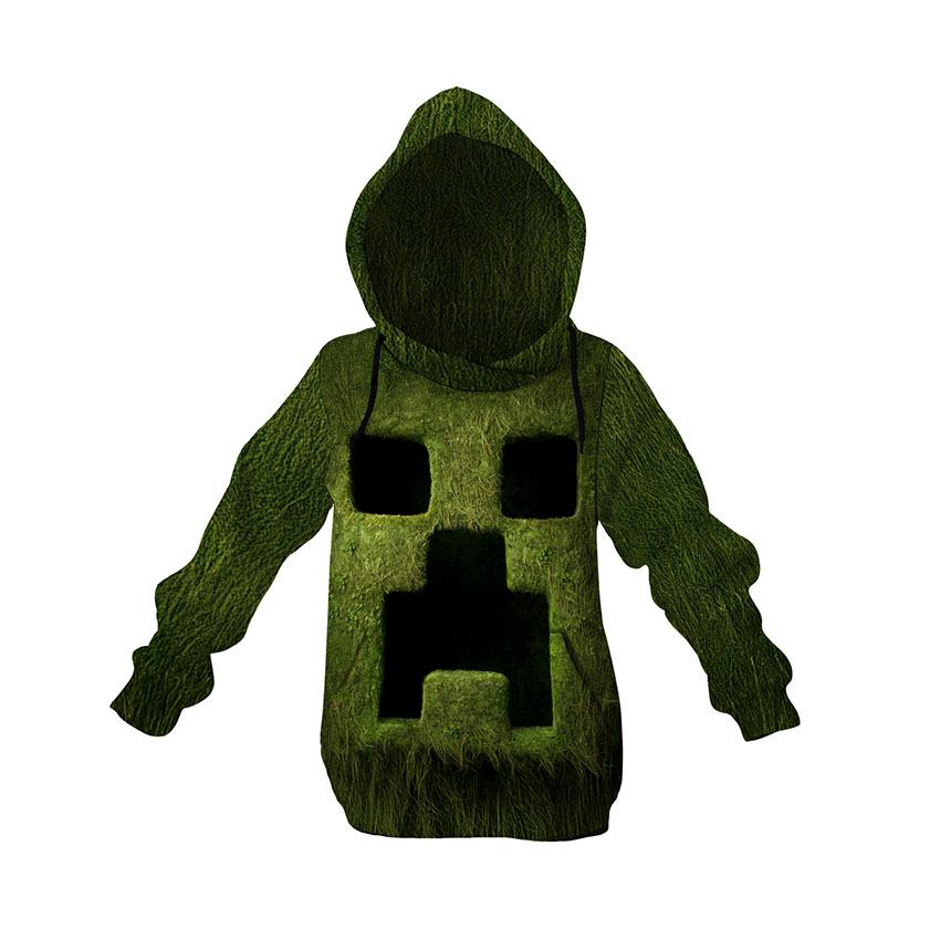 Худі дитяче «Крипер Квадратний стиль Майнкрафт Сreeper Square Style Minecraft»