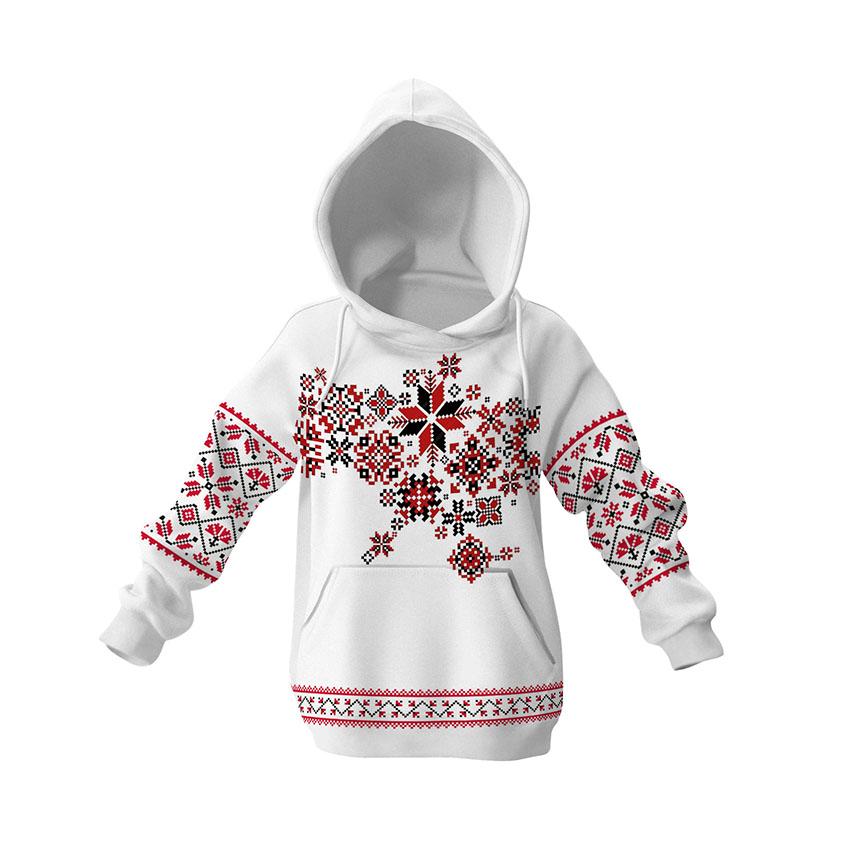 Худі дитяче «Мапа України Вишиванка Map of Ukraine Embroidery»