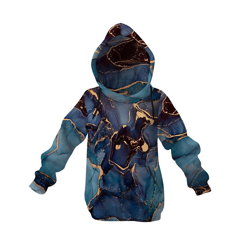 Худі дитяче «Мармур темно-синій The marble is dark blue»