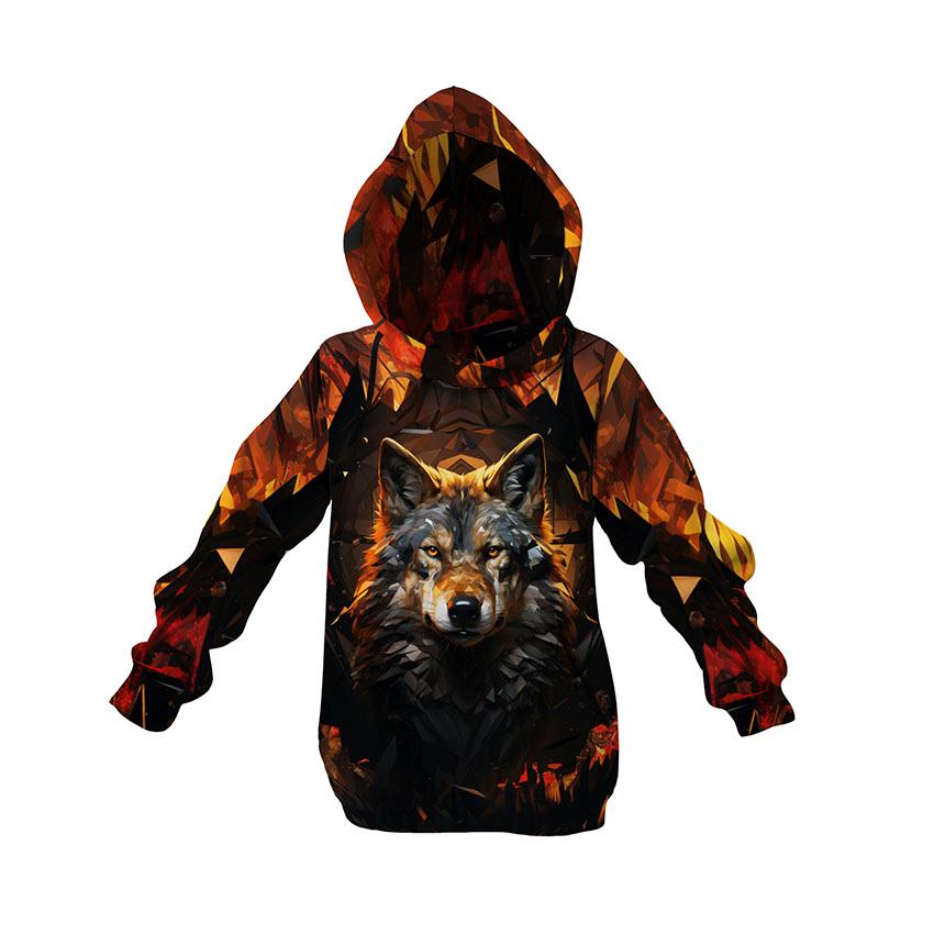 Худі дитяче «Полум яний вовк Fiery Wolf»