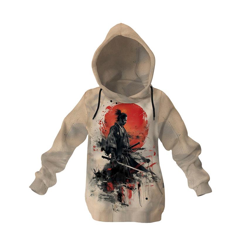 Худі дитяче «Самурай Червоний схід сонця Samurai Red sunrise»