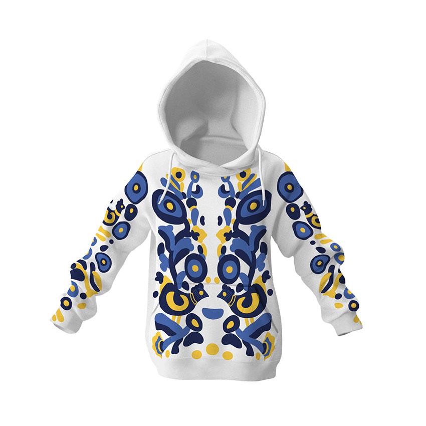 Худі дитяче «Український візерунок Ukrainian pattern Жовто-блакитний»