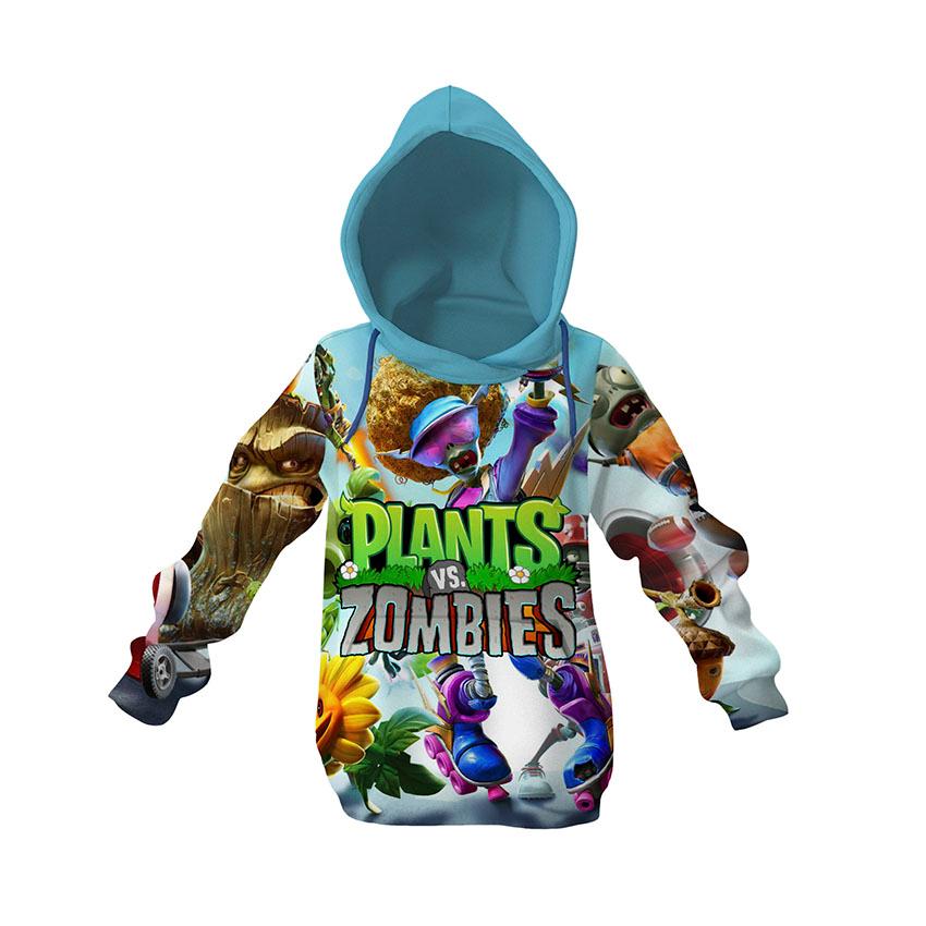 Худі дитяче «Яскрава вечірка Рослини проти зомбі Bright party Plants vs Zombies»