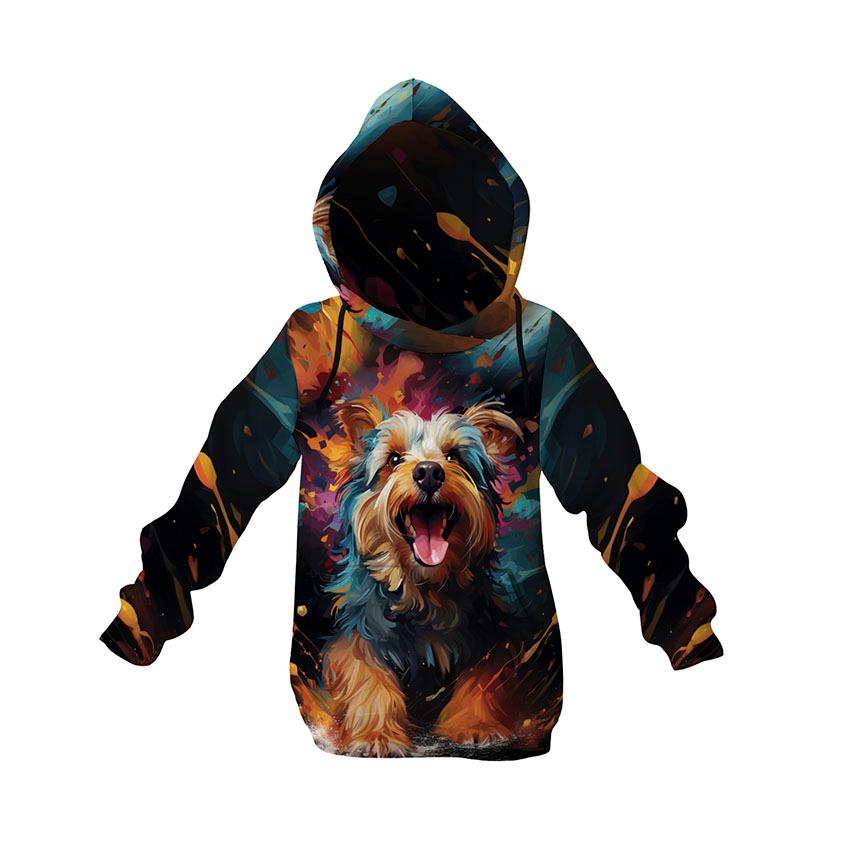 Худі дитяче «Йоркширский терьер у фарбах Yorkshire terrier in colors»