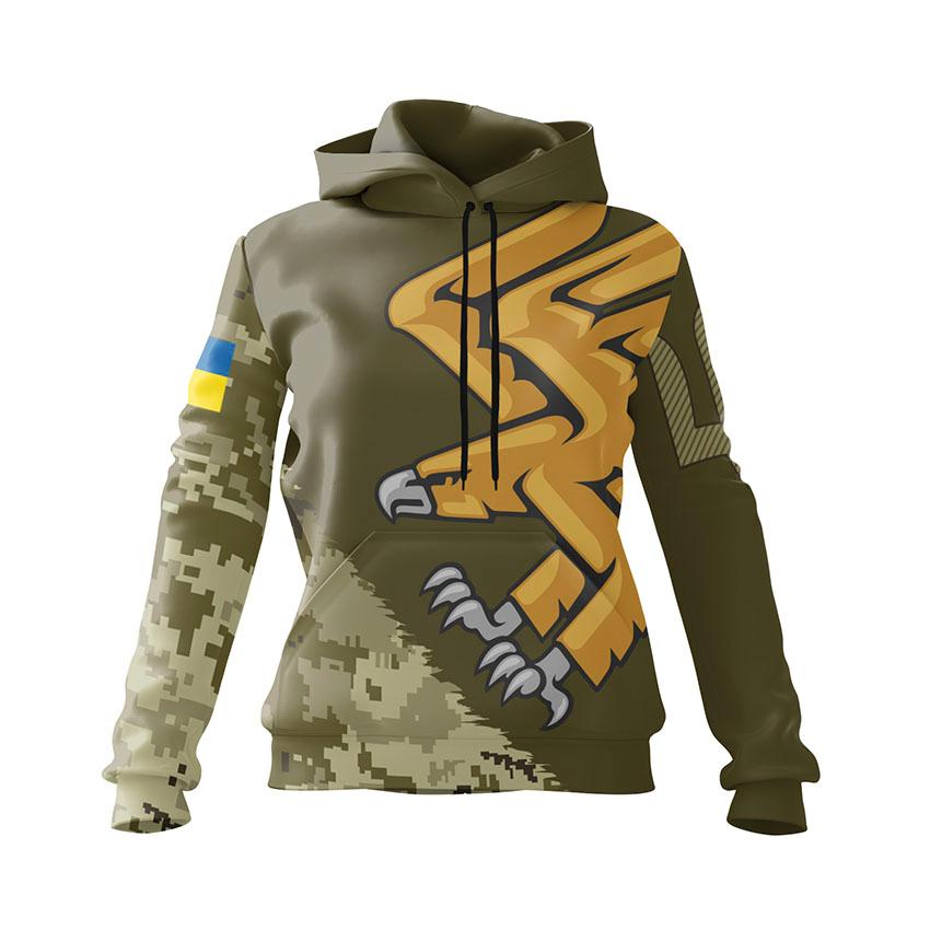 Худі жіноче «95-та окрема десантно-штурмова бригада Камуфляжна енергія Camouflage Energy» 11