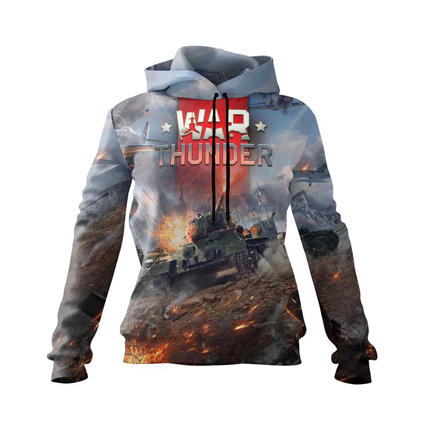 Худі жіноче «Бій Грім війни Fight War Thunder»