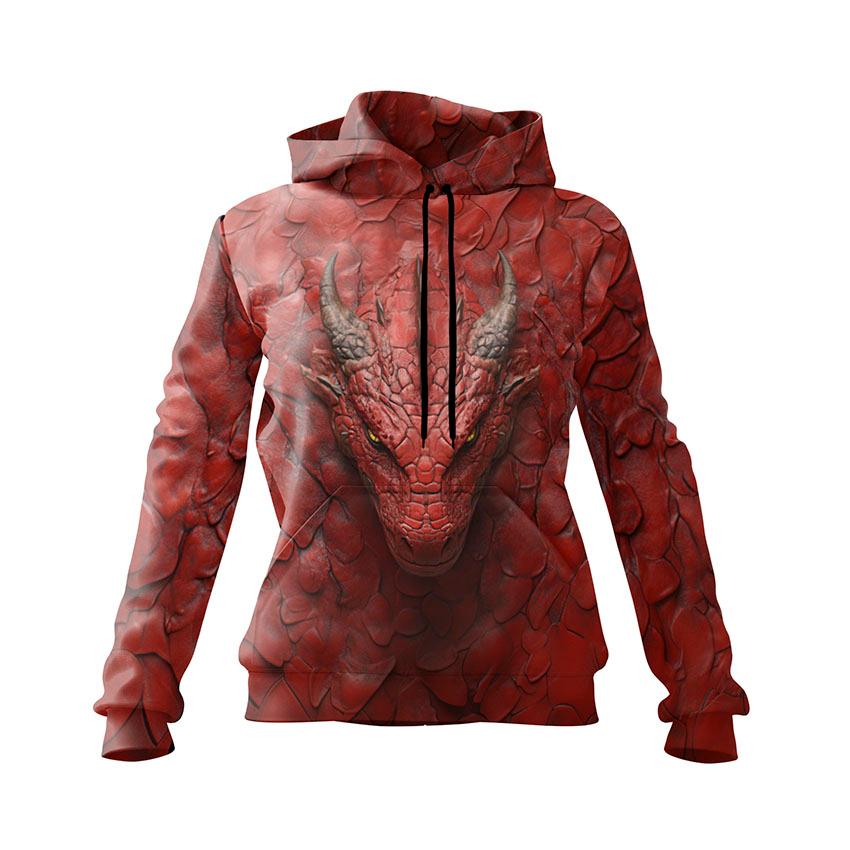 Худі жіноче «Червоний дракон Red Dragon»