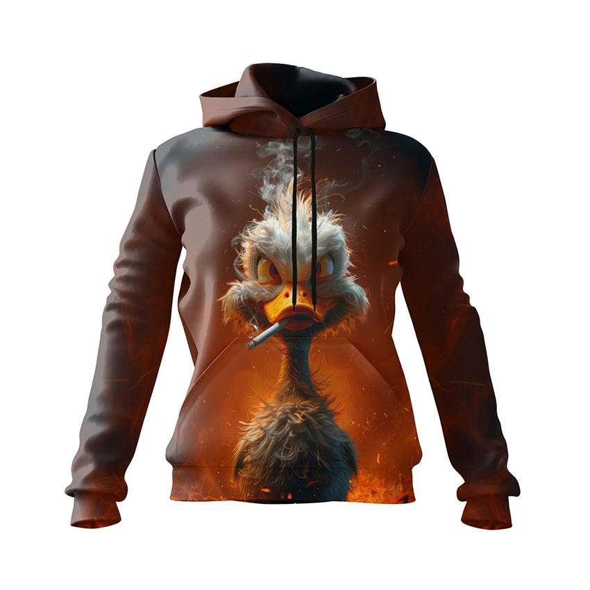 Худі жіноче «Димний качур Smoky Duck»