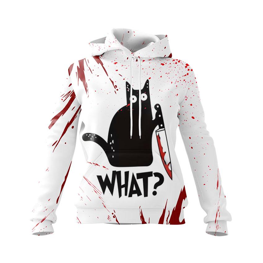 Худі жіноче «Кіт з ножем Cat with Knife»