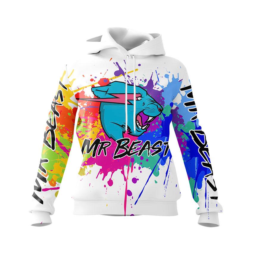 Худі жіноче «Містер Біст Вибух фарб MrBeast Color Explosion»