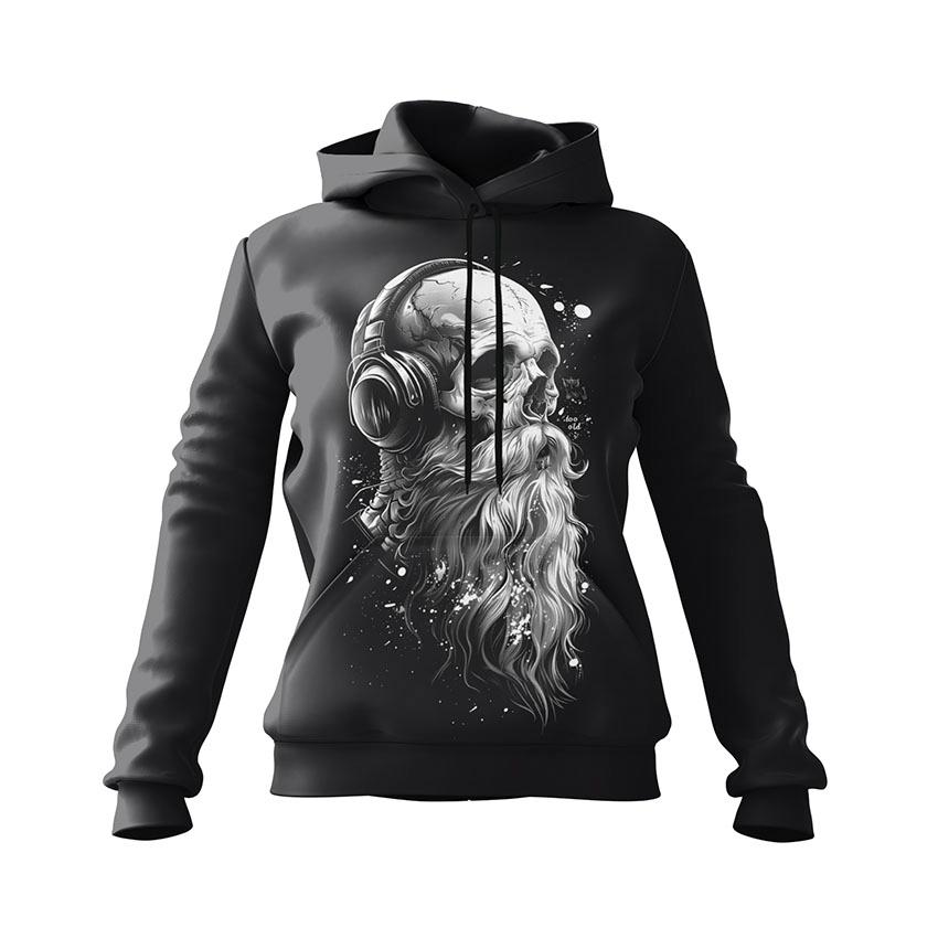 Худі жіноче «Музичний череп Music Skull»