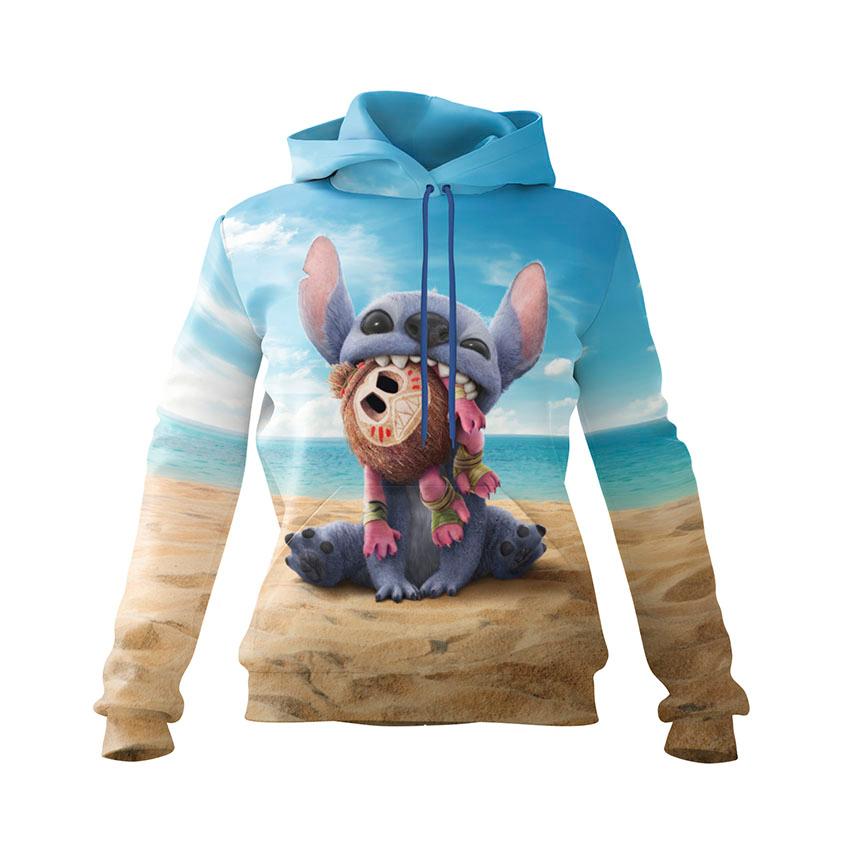 Худі жіноче «Пляжний Стіч Ліло і Стіч Beach Stitch Lilo and Stitch»