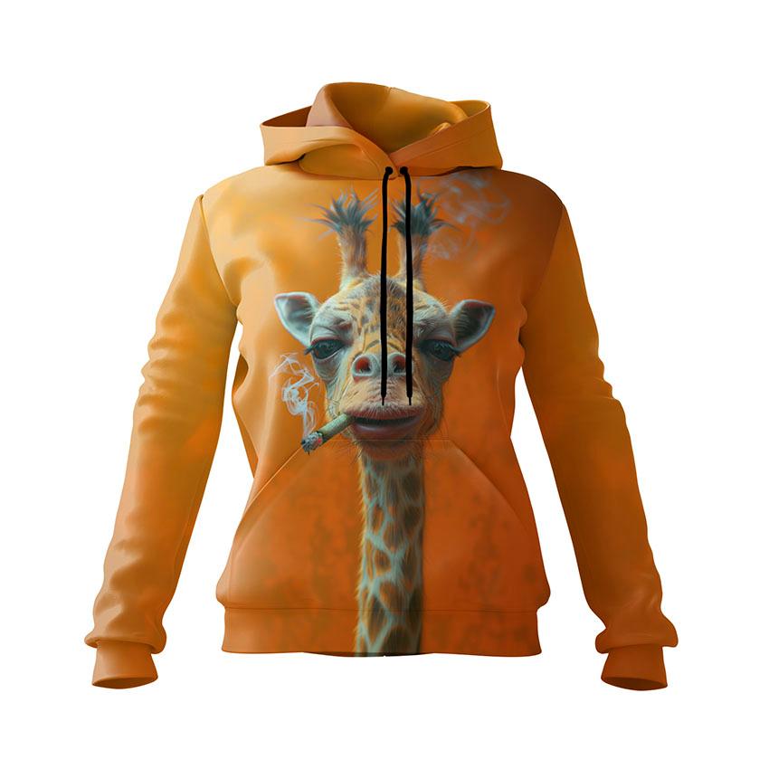 Худі жіноче «Розслаблений жираф Chill Giraffe»