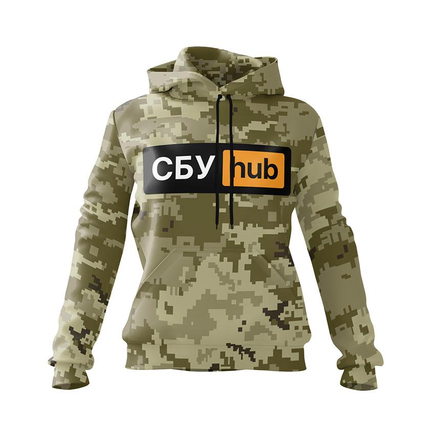 Худі жіноче «СБУ Hub Сила України Power of Ukraine Camouflage»