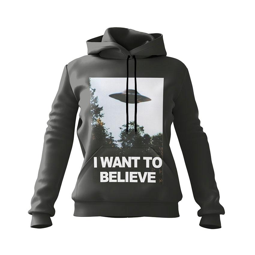 Худі жіноче «Секретні матеріали Я хочу вірити The X Files I want to believe»