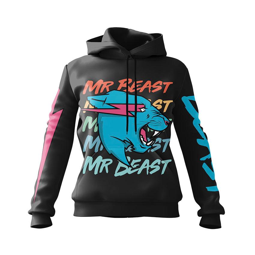 Худі жіноче «Стиль Містера Біста MrBeast Style Black»