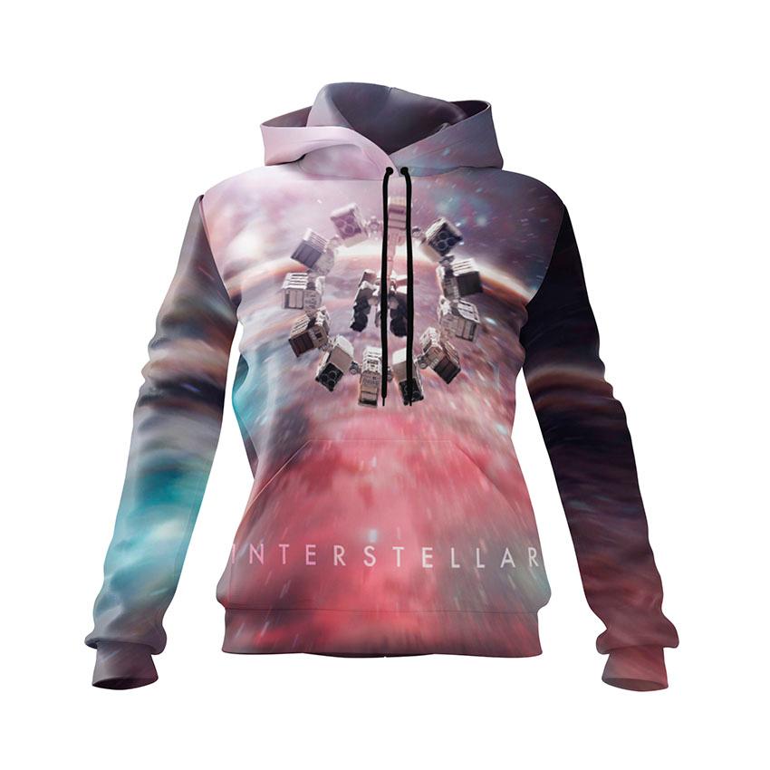 Худі жіноче «Супутник у космосі Інтерстеллар Satellite in space Interstellar»