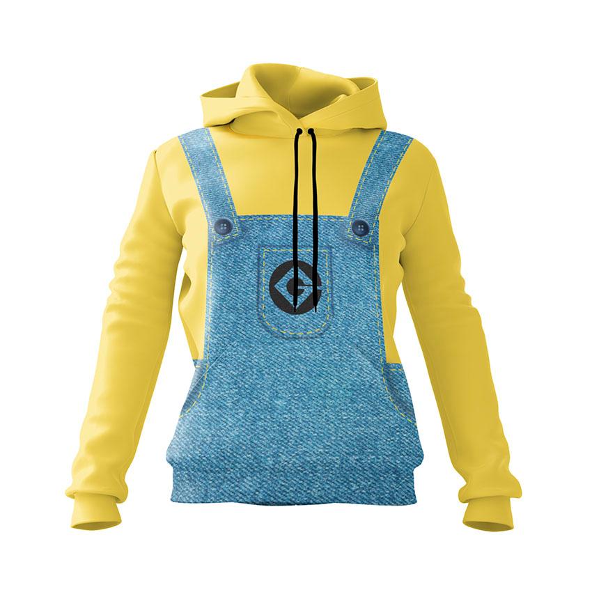 Худі жіноче «Веселий Комбінезон Посіпаки Happy Overalls Minions»