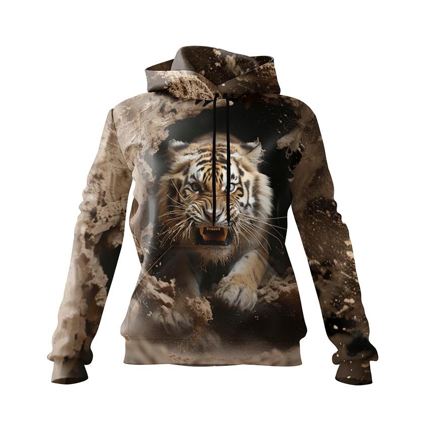 Худі жіноче «Злий тигр Angry tiger»