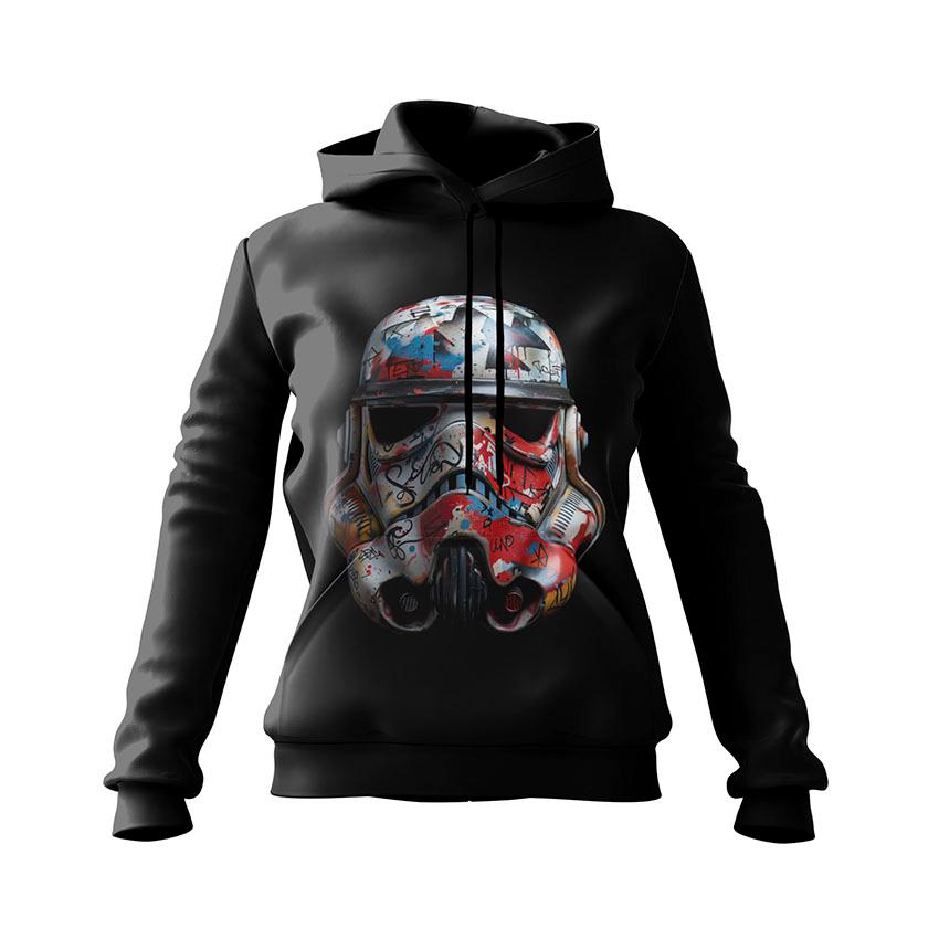 Худі жіноче «Зоряні війни Шолом штурмовика з графіті Star Wars Stormtrooper helmet with graffit»