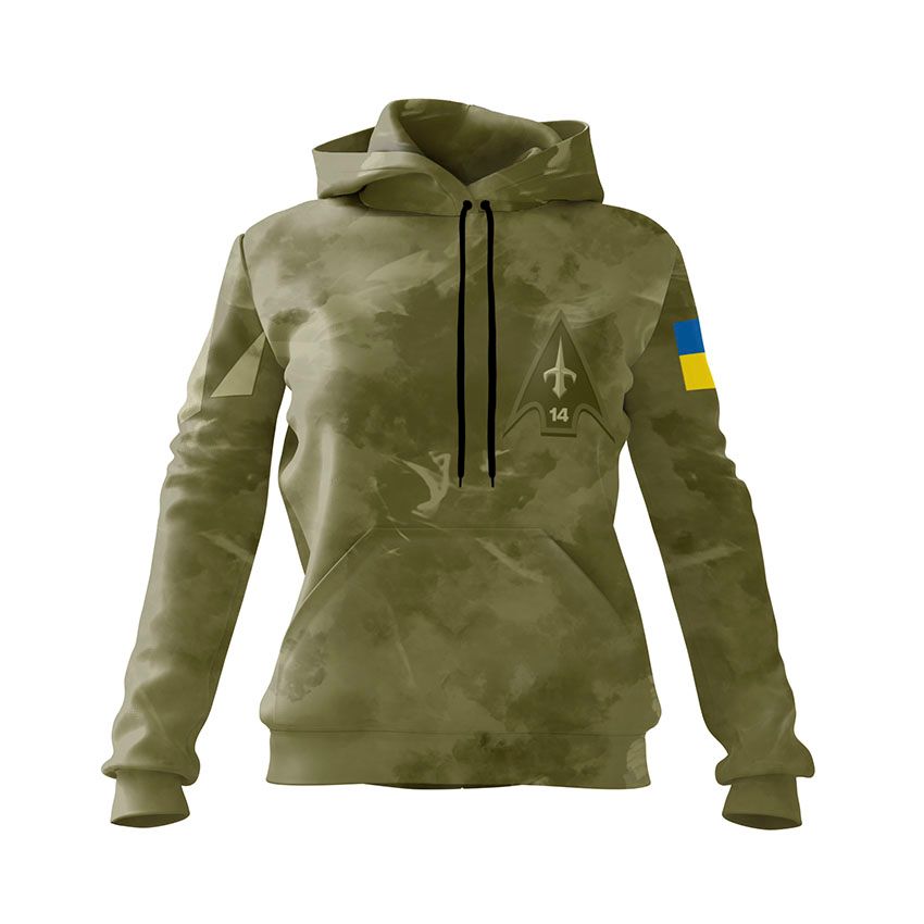 Худі жіноче 14-й окремий полк безпілотних авіаційних комплексів Тактичний стиль Tactical style