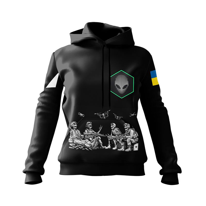 Худі жіноче 412-й окремий полк безпілотних систем «NEMESIS» Безсмертні дрони Immortal Drones