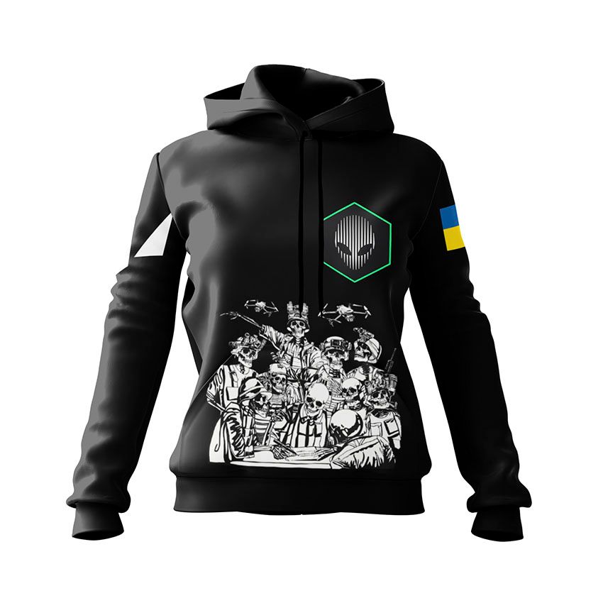 Худі жіноче 412-й окремий полк безпілотних систем «NEMESIS» Команда безсмертних Undead Squad
