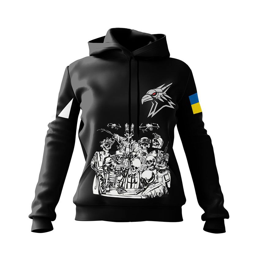 Худі жіноче 424-й окремий батальйон безпілотних систем «SVAROG» Команда безсмертних Undead Squad