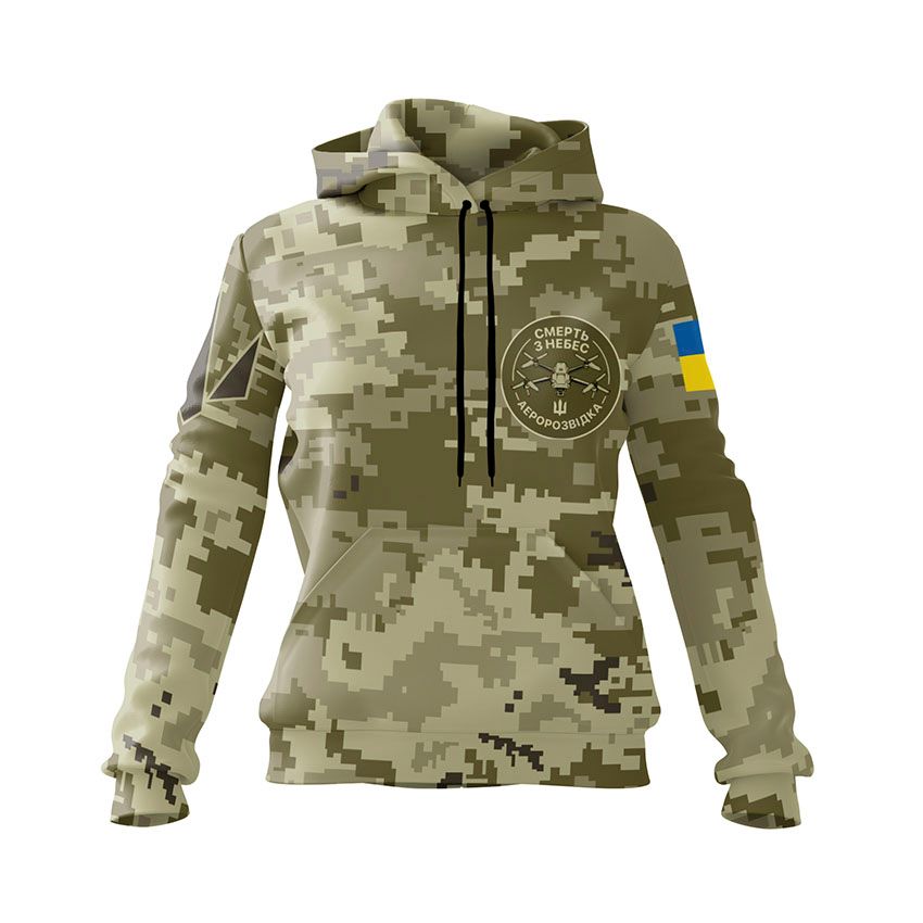 Худі жіноче Аеророзвідка Смерть з небес Камуфляж Camouflage