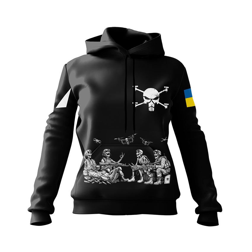 Худі жіноче Батальйон «Flying Skull» Безсмертні дрони Immortal Drones