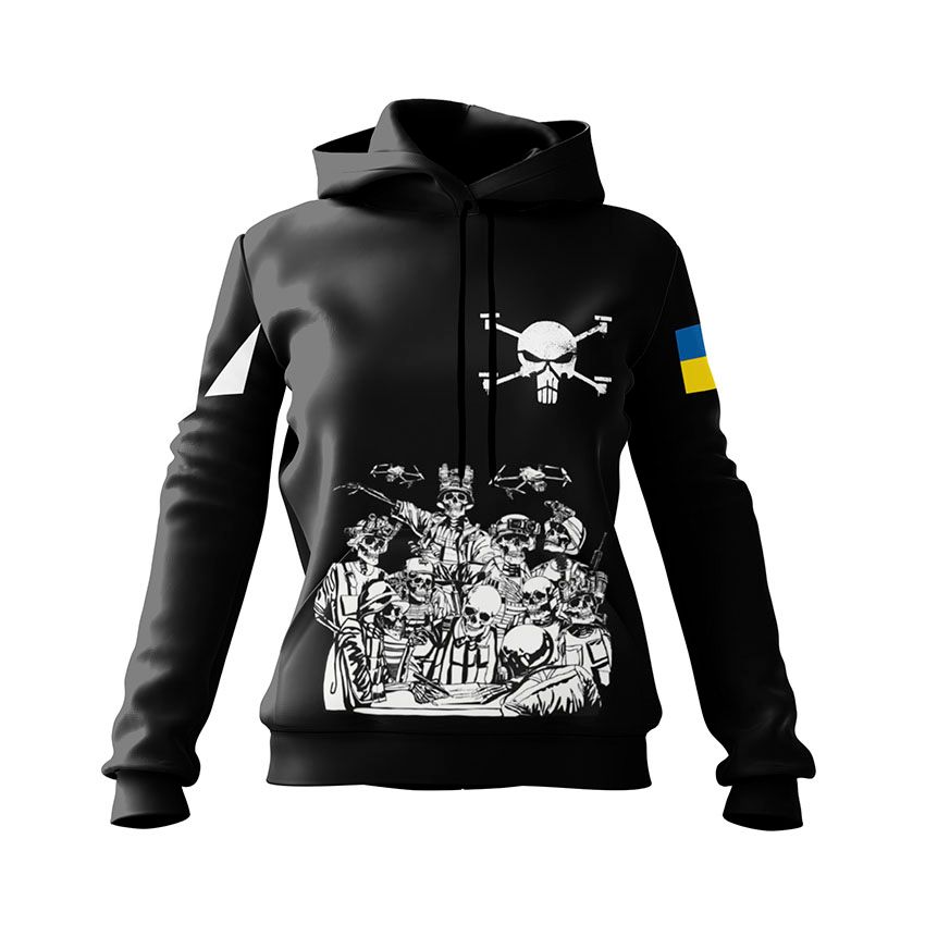 Худі жіноче Батальйон «Flying Skull» Команда безсмертних Undead Squad
