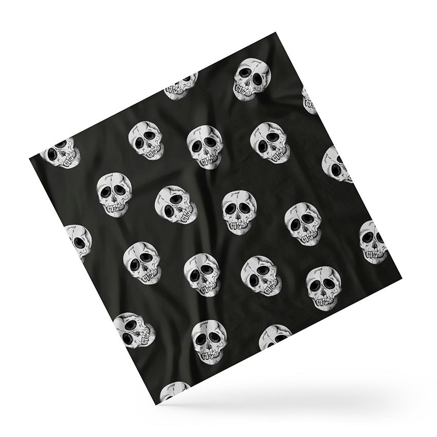 Skulls Pattern Scarf