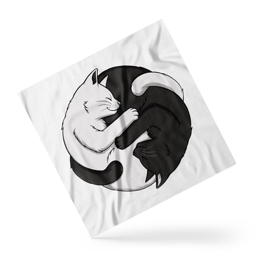 Хустка Коти Інь-Янь Сats Yin and Yang