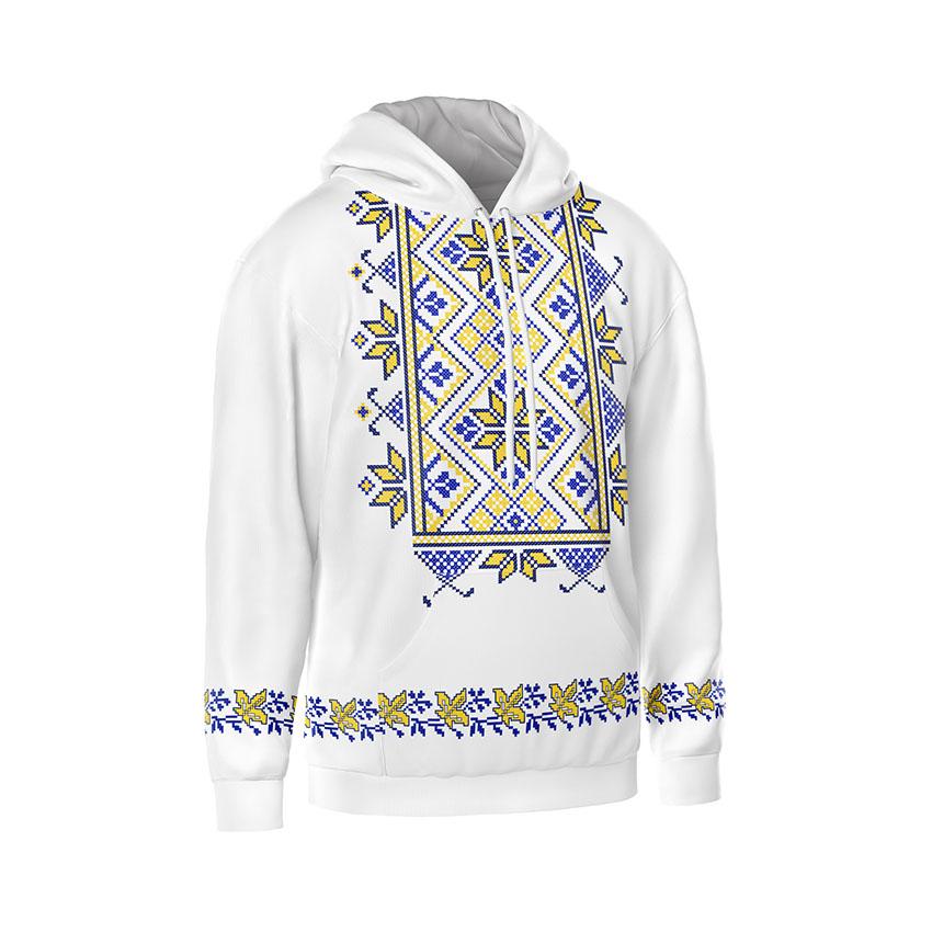Квіткова вишиванка Блакитно жовта Floral embroidery Blue and Yellow