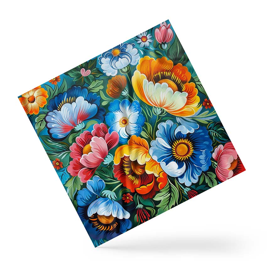 Хустка Квіти Яскравий малюнок Flowers Bright picture