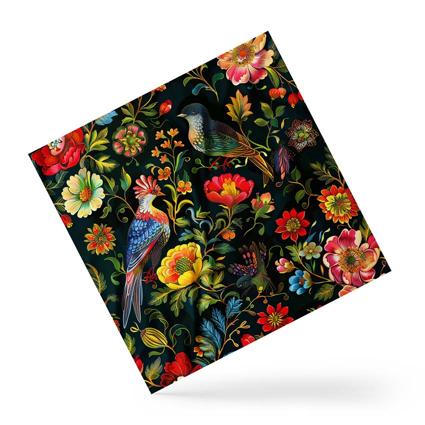 Хустка Петриківський розпис Птахи Petrykiv painting Birds