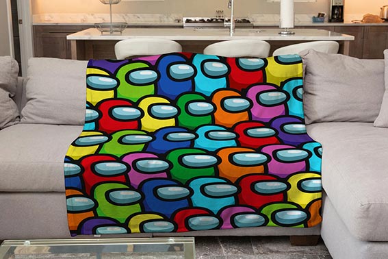 Плед «Among Us. Colored Characters»