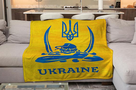 Плед «Козак з гербом»