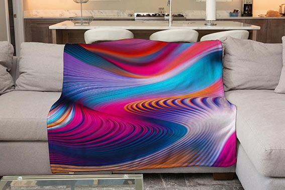 Плед «Райдужні хвилі»